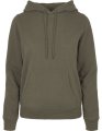 Dames Hoodie Basic Build Your Brand BB007 Olive